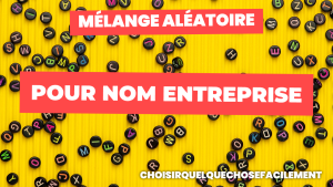 Mélange aléatoire pour nom entreprise
