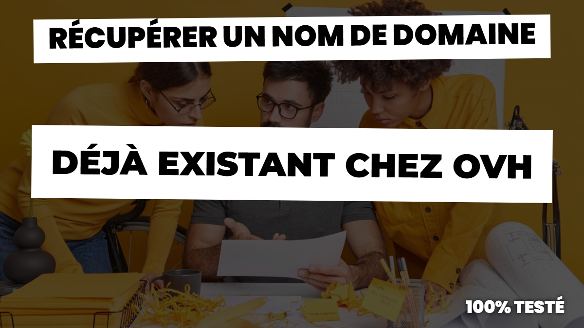 Récupérer un nom de domaine ovh
